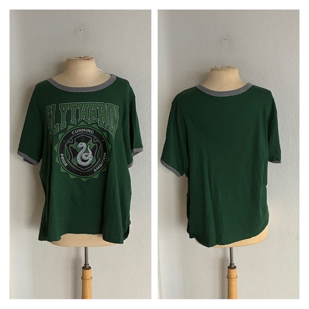 Old Navy Harry Potter Slytherin ringer tee